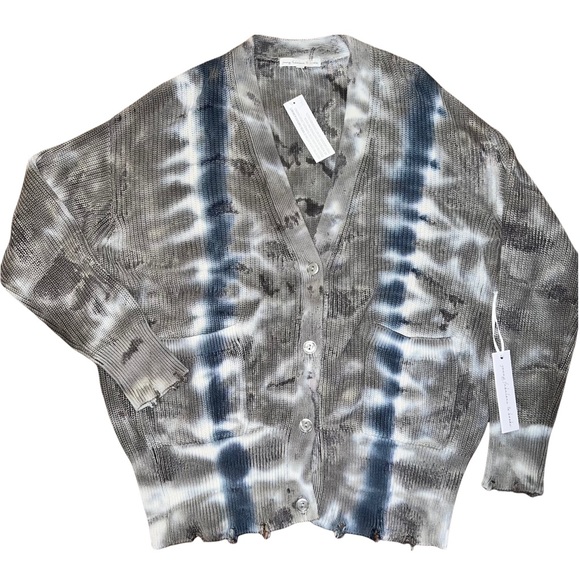 NWT Young Fabulous & Broke | Tie Dye Knit Oversized Cardigan - Picture 7 of 12